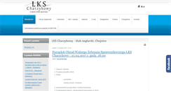 Desktop Screenshot of lks.charzykowy.pl